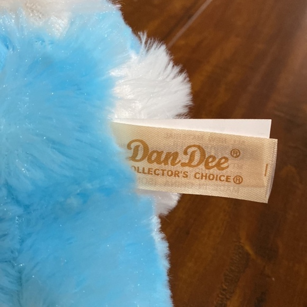 DanDee super soft blue Easter Bunny Plush Rabbit - Picture 4 of 5